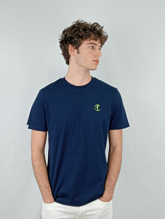 CAMISETA NAVY LOGO BORDADO